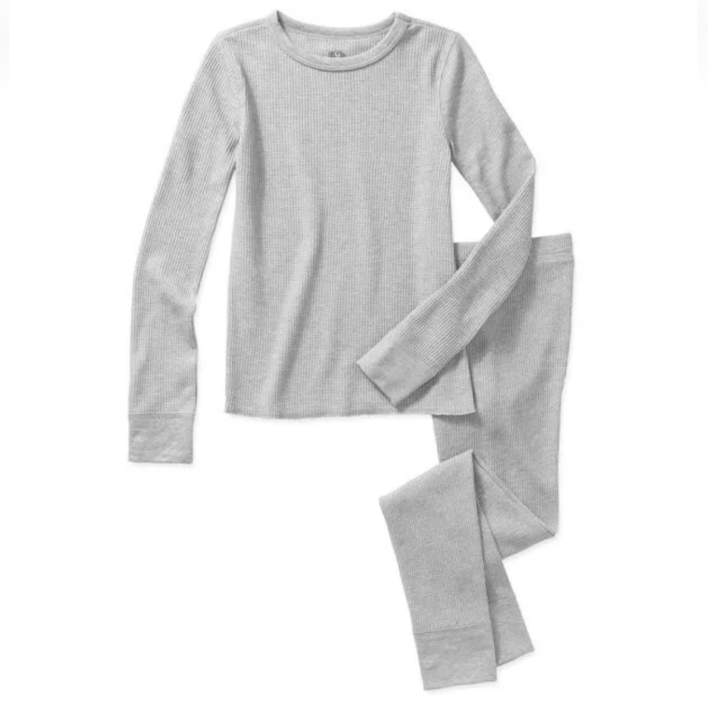 NWOT Fruit Of The Loom Boys Thermal Underwear Set Gray 2 Pc Size XL